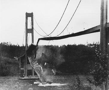 collapsed Tacoma Narrows Bridge