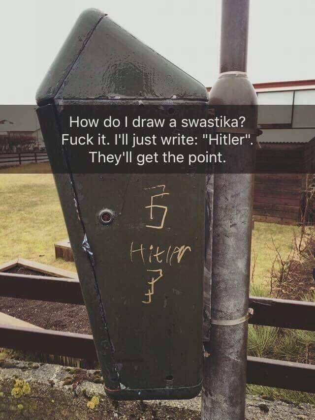 incorrectly drawn swastika