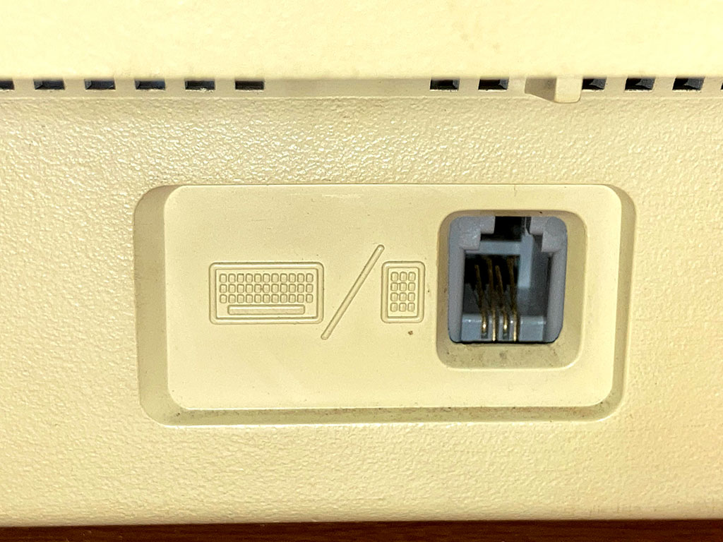 The original Macintosh keyboard port