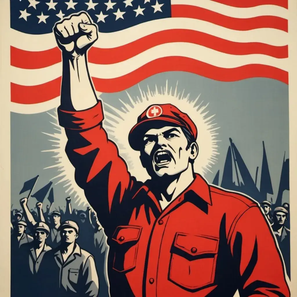 socialist propaganda poster