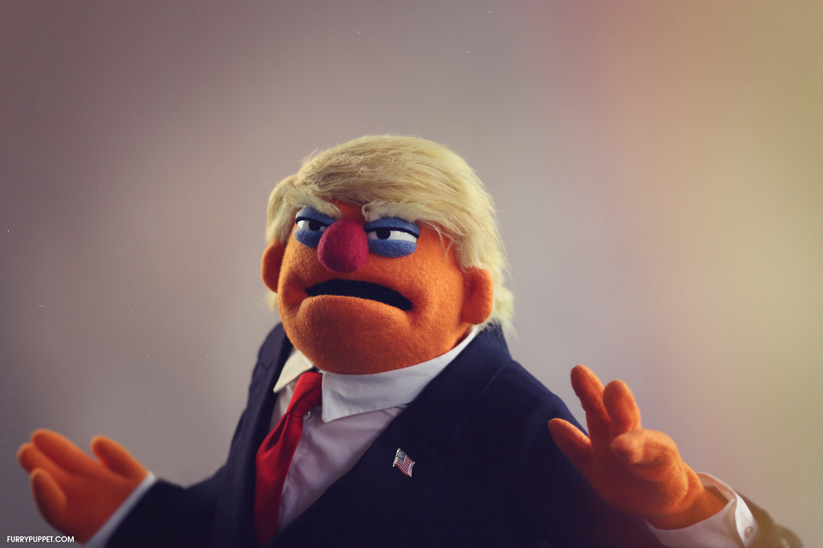 Trump as muppet