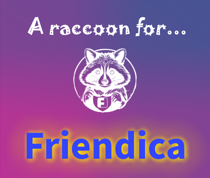 A raccoon for Friendica